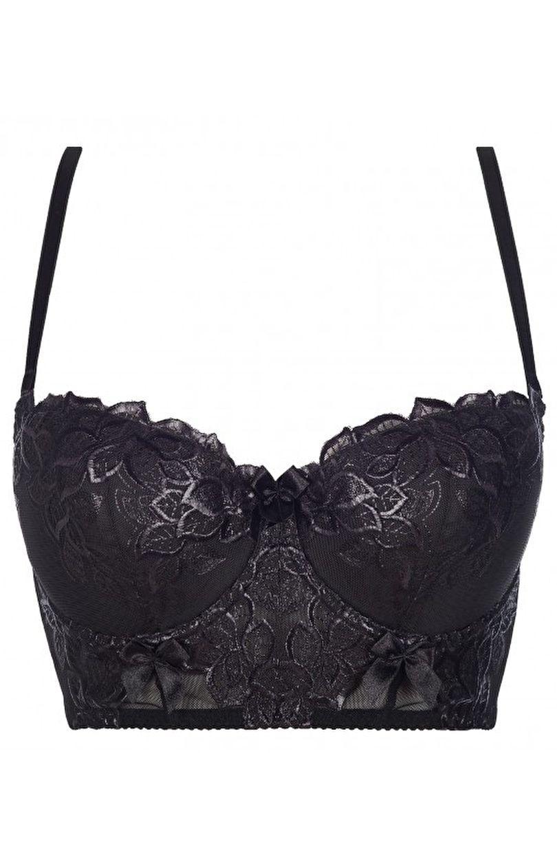 Chocolate bar Corset V-7861, black, 70E
