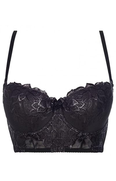 Chocolate bar Corset V-7861, black, 85B