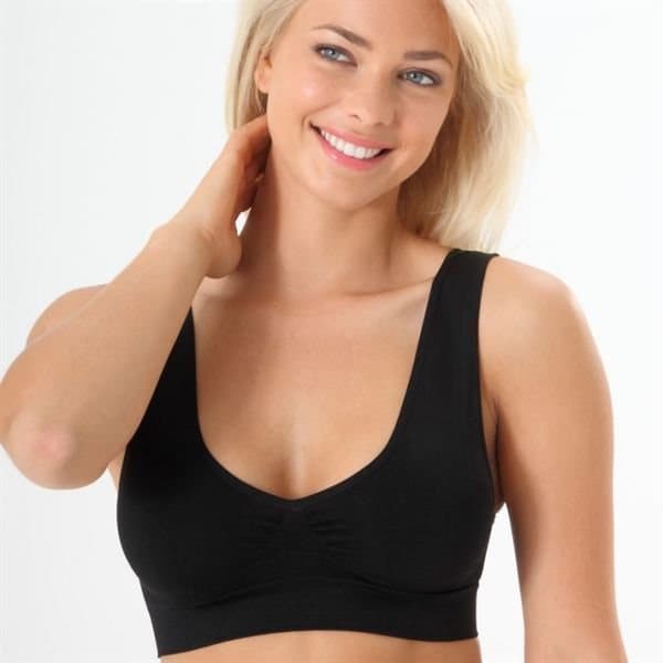 Ahh Bra - Olkaimeton Comfort-rintaliivit mustalla - Slim & lift