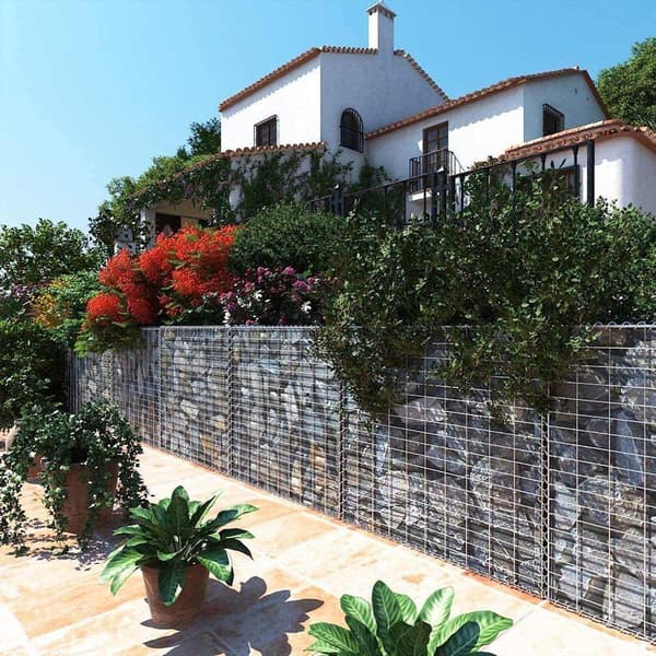 Rootz Stone Gabion - Valmistettu metalliverkosta - Gabion Wall - Gabion Basket - Gabion Aita - Kivellä täytetty gabion - Gabion Rakennus - Gabion Penk