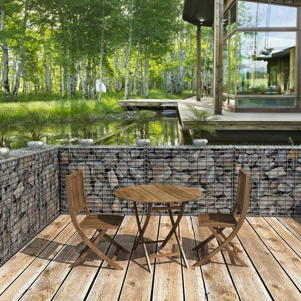 Rootz Stone Gabion - Valmistettu metalliverkosta - Gabion Wall - Gabion Basket - Gabion Aita - Kivellä täytetty gabion - Gabion Rakennus - Gabion Penk