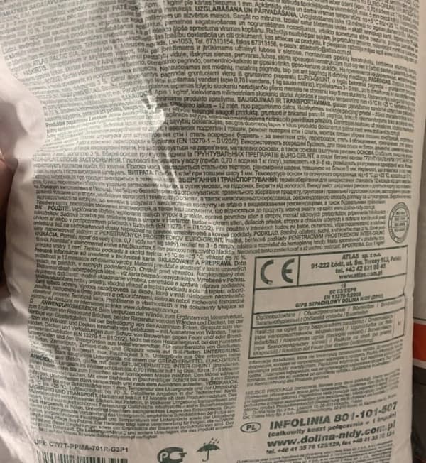 Nida Valley Gipsmassa 2 kg ljusgrå