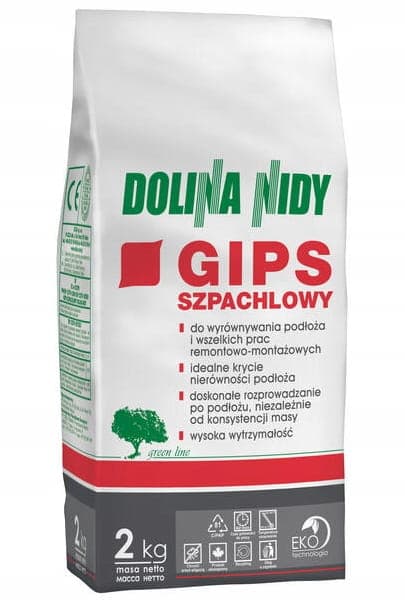 Nida Valley Gipsmassa 2 kg ljusgrå