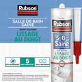 Miniatyrbillede 4 af 4: Sanitetsfogmassa - RUBSON - 1469154 - Hälsosamt badrum - Fingerutjämnande - Vit - 280ml