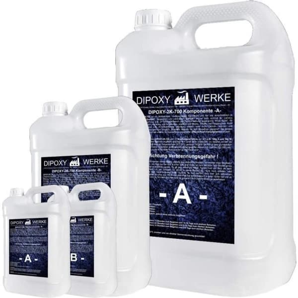Epoxiharts - DIPOXY - 2K-700 - 3Kg - Kristallin - Låg viskositet