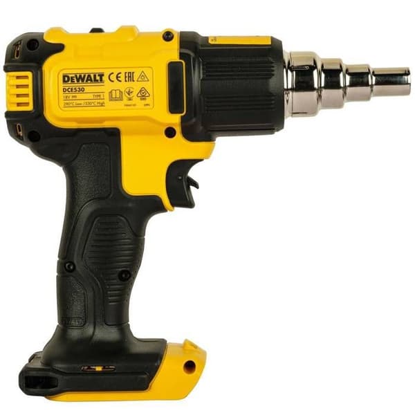 XR värmepistol - DEWALT - DCE530N-XJ - 530°C hög temperatur - 290°C låg temperatur