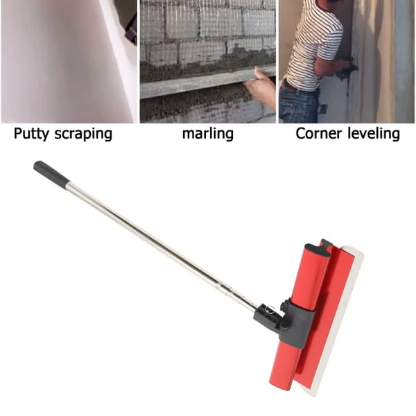 Drywall Glat Trowel Børste, Holdbart Rustfrit Stål, Ergonomisk Greb, Ideel til Indvendige Vægge
