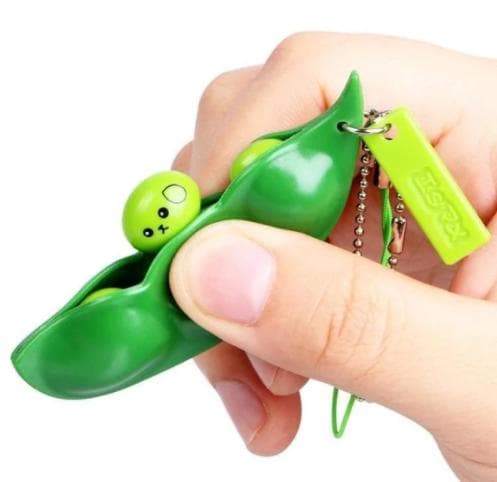 Grön Sensory Leksak Green Beans Bönor Fidget Böna Toys Leksak