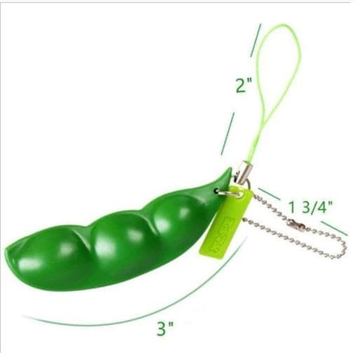 Grön Sensory Leksak Green Beans Bönor Fidget Böna Toys Leksak