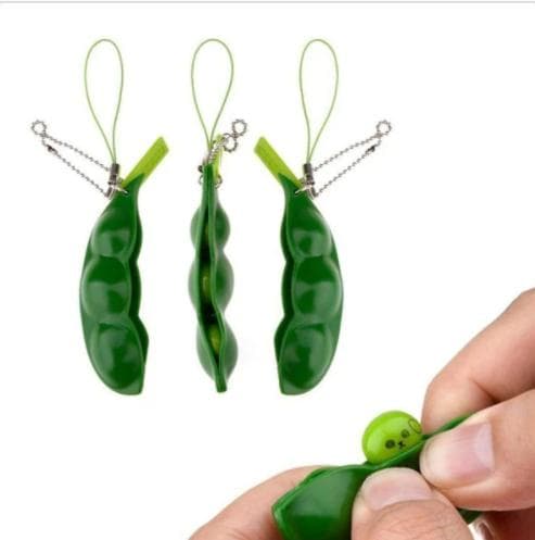 Grön Sensory Leksak Green Beans Bönor Fidget Böna Toys Leksak