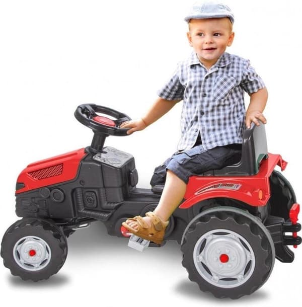 Jamara Pedal Tractor Strong Bull Junior 95 x 51 cm punainen/musta