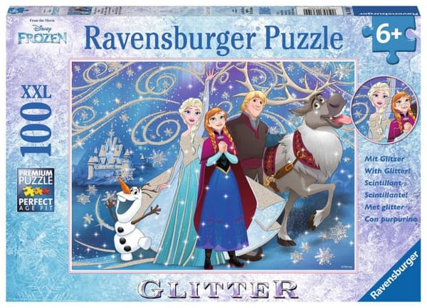 Ravensburger puslespil Disney Frozen. Glitrende sne - puslespil - 100 brikker