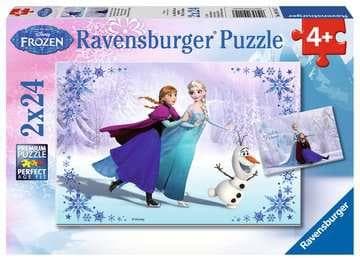 Ravensburger Disney Frozen: Sisters forever - 2x24 brikker - børnepuslespil
