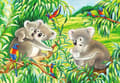 Miniatyrbillede 2 af 3: Ravensburger puslespil Søde koalaer og pandaer - To puslespil - 24 brikker - børnepuslespil