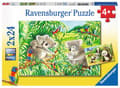 Miniatyrbillede 1 af 3: Ravensburger puslespil Søde koalaer og pandaer - To puslespil - 24 brikker - børnepuslespil
