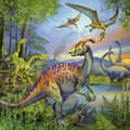 Miniatyrbillede 2 af 4: Ravensburger 3 dinosaurer puslespil 3x49 brikker