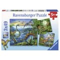 Miniatyrbillede 1 af 4: Ravensburger 3 dinosaurer puslespil 3x49 brikker