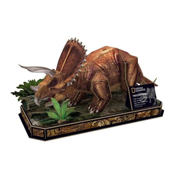 National Geographic Puinen 3D Puzzle Triceratops 44 kpl