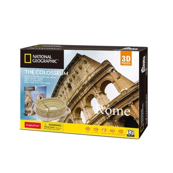 Cubic Fun National Geographic 3D-puslespil Colosseum Rom 131 brikker