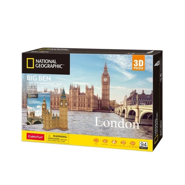 Cubic Fun National Geographic 3D palapeli Big Ben 94 kpl