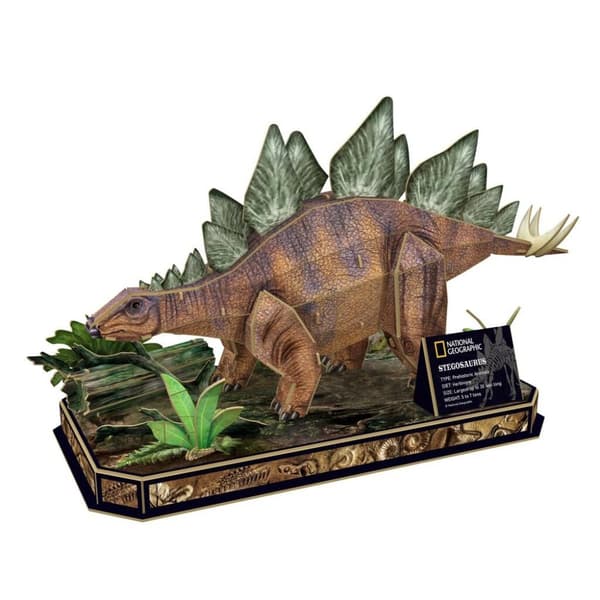National Geographic træ 3D puslespil Stegosaurus 62 stykker