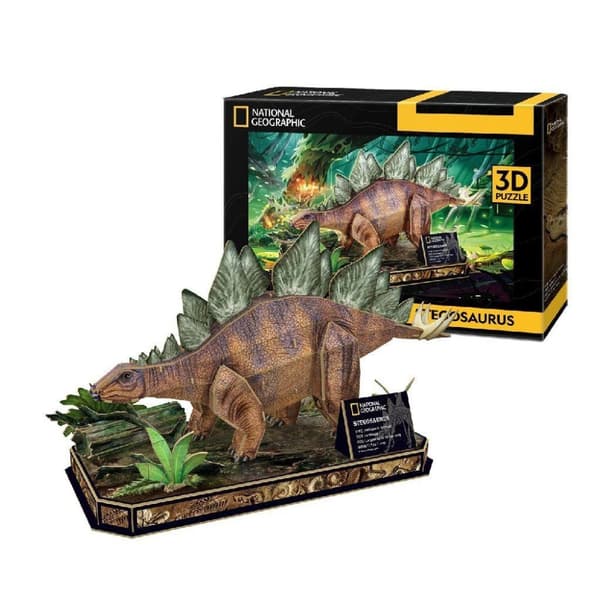 National Geographic træ 3D puslespil Stegosaurus 62 stykker