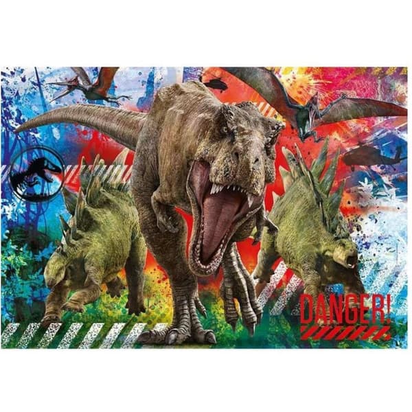 Clementoni Supercolor Puslespil Jurassic World 180 brikker
