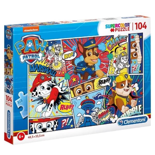 Clementoni SuperColor Puslespil Paw Patrol Strip 104 stykker