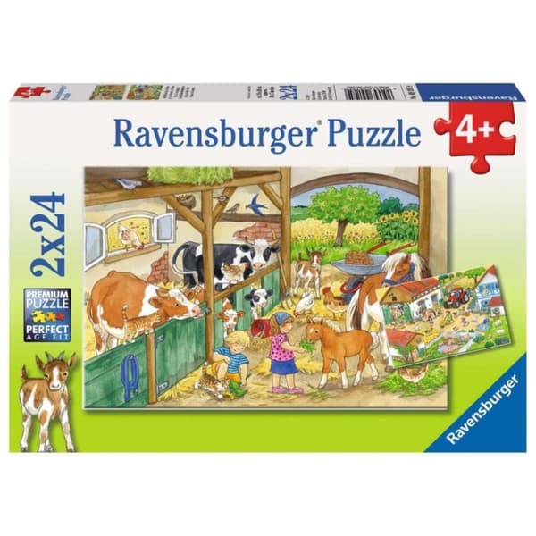 Ravensburger Puzzle Happy Farm Life 2x24 Pieces