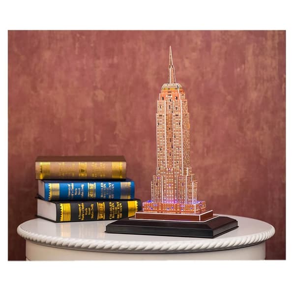 Cubic Fun 3D-puslespil Empire State Building + LED-belysning 58 brikker