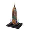 Miniatyrbillede 2 af 5: Cubic Fun 3D-puslespil Empire State Building + LED-belysning 58 brikker