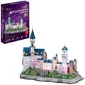 Miniatyrbillede 1 af 4: Cubic Fun 3D-puslespil Neuschwanstein Slot + LED-belysning 128 stykker