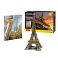 Miniatyrbillede 1 af 4: Cubic Fun National Geographic 3D-puslespil Eiffeltårnet 80 brikker