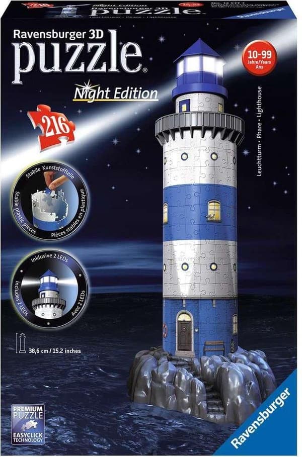 Ravensburger - Fyr om natten, 216 stykker (PR-125777)