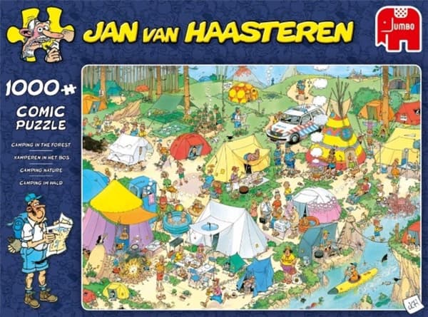 Jan van Haasteren - Telttailu metsässä - 1000 kappaletta (JUM9086)
