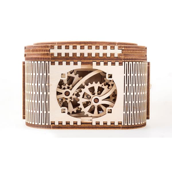 Ugears Treasure Box Puinen Mekaaninen Malli Kultainen