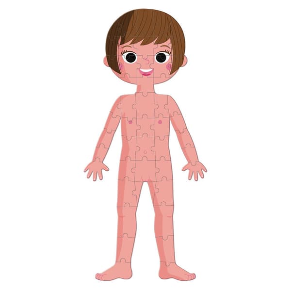 Janod Educational Puzzle-human Body-50 75 100 Pieces Flerfärgad 100