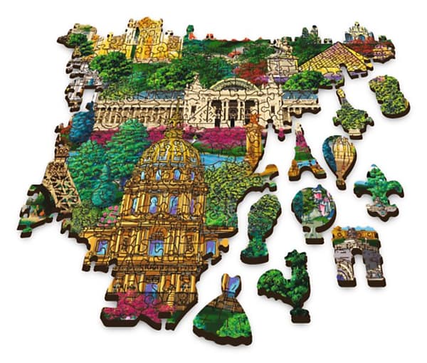 TREFL wooden puzzle Famous places in France 1000 pcs