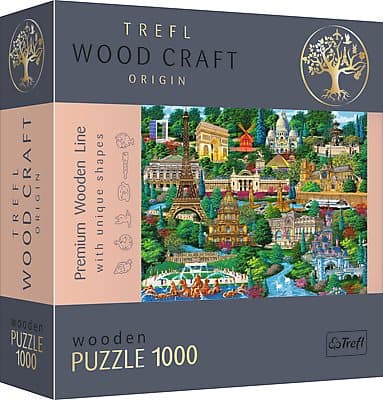 TREFL wooden puzzle Famous places in France 1000 pcs