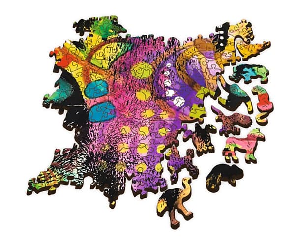 TREFL wooden puzzle Colorful cat 1000 pcs