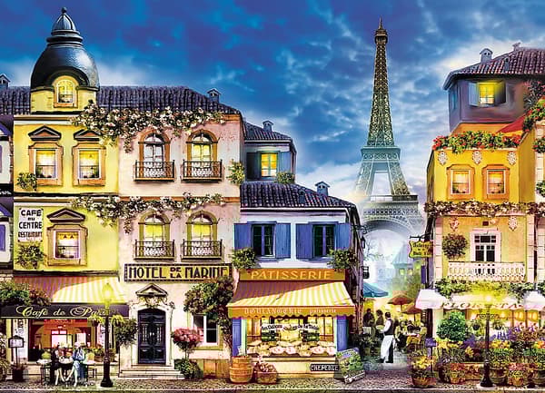TREFL wooden puzzle French alley 1000 pcs