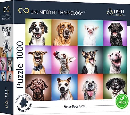 TREFL Prime Puzzle Funny dogs faces, 1000 pcs