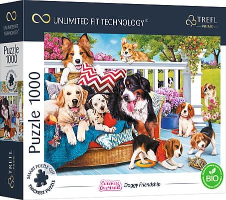 TREFL Prime Puzzle Cuteness overload Dogs, 1000 pcs