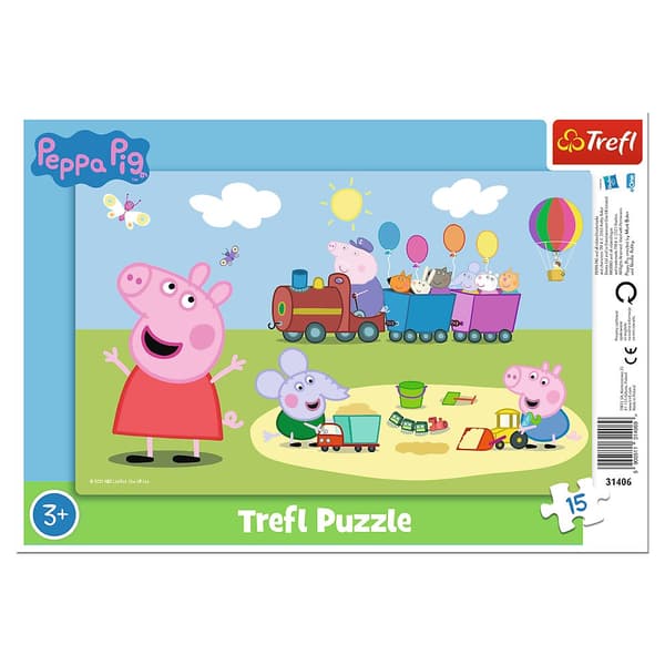 TREFL PEPPA PIG Puzzle in frame, 15 pcs