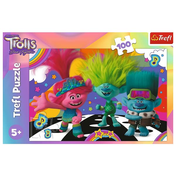 TREFL TROLLS Puzzle Trolls 3, 100 pcs