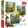 Miniatyrbilde 1 av 5: TREFL Puzzle Dinosaurs 3 in 1 set