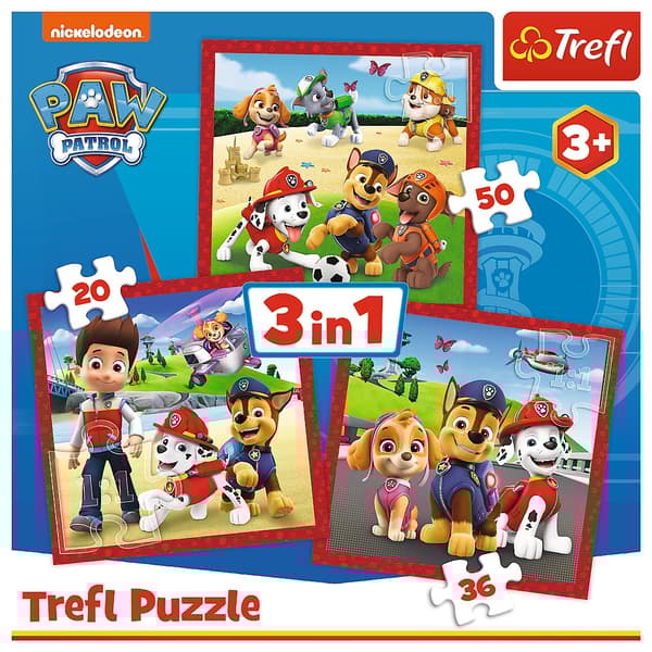 TREFL PAW PATROL Puzzle 3 in 1 set