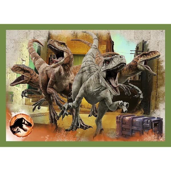 Puzzle - 4in1 - Dangerous dinosaurs - Universal Jurassic World Trefl 34607