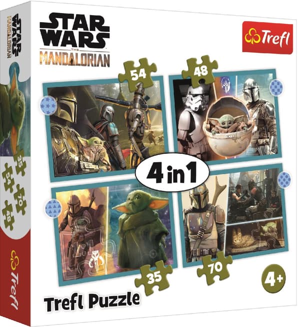 Puzzle - "4in1" - Mandalorian Trefl 34397