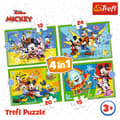 Miniatyrbillede 6 af 6: TREFL MICKEY MOUSE Puzzle 4 in 1 set 12 15 20 24 pcs